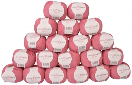 Infinity Hearts Rose 8/4 Yarn Pack Unicolor 29 Old Rose - 20 pcs - Infinity Hearts Rose 8/4 Yarn Pack Unicolor 29 Old Rose - 20 pcs