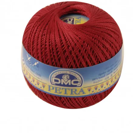 DMC Petra No. 5 Crochet Thread Unicolour 5321 Red