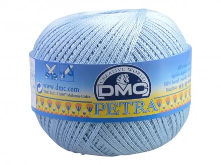 DMC Petra No. 8 Crochet Thread Unicolour 54518 Light Blue