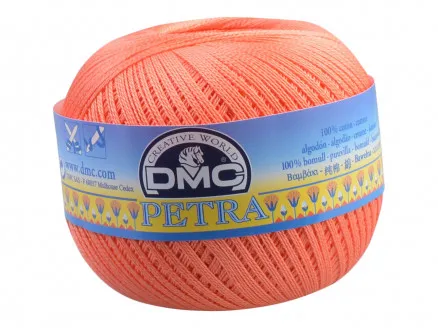 DMC Petra No. 8 Crochet Thread Unicolour 5608 Coral