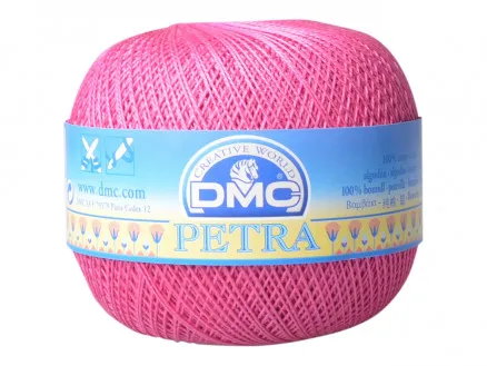 DMC Petra No. 8 Crochet Thread Unicolour 53805 Cerise
