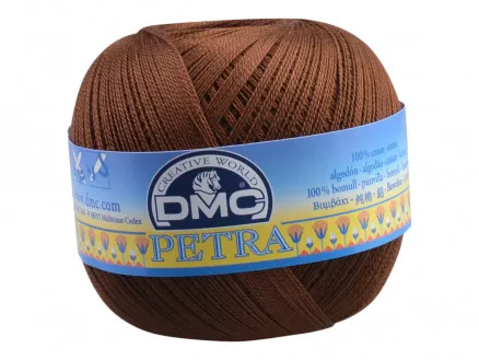 DMC Petra No. 8 Crochet Thread Unicolour 5938 Brown