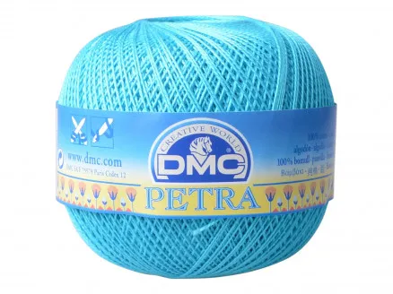 DMC Petra No. 5 Crochet Thread Unicolour 53845 Turquoise