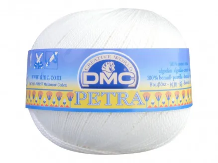 DMC Petra No. 8 Crochet Thread Unicolour 54460 Raw White
