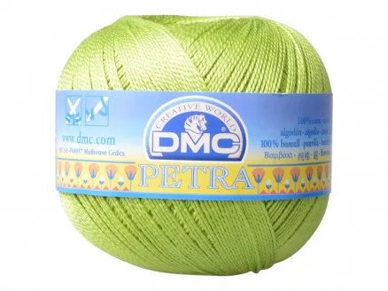 DMC Petra No. 5 Crochet Thread Unicolour 5907 Apple Green