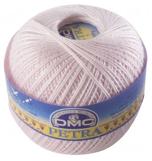 DMC Petra No. 8 Crochet Thread Unicolour 54461 Light Pink