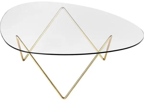 GUBI Pedrera Coffee Table Brass Edition