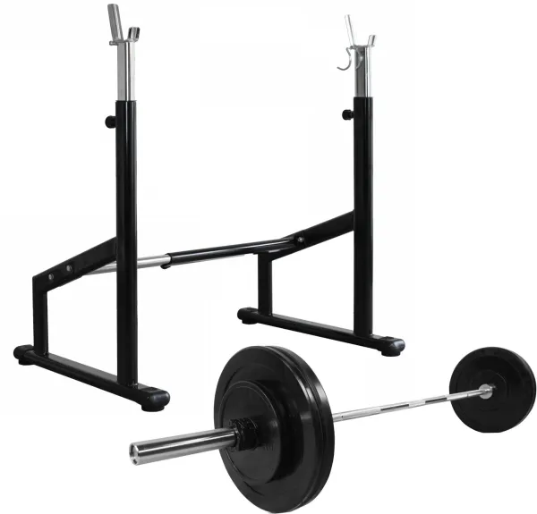 Odin Semi Pro Squat Rack + Weights & Bar (50kg)